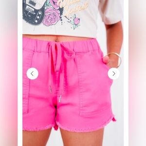 YMI Freckled Poppy Exclusive Pull On Hi-Lo Shorts